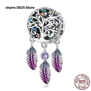 Charm treo cây 3 lá bạc s925 cao cấp hàng chính hãng