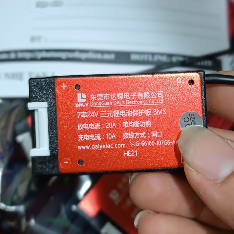 Mạch bảo vệ PIN 18650 Lithium ion 3.7V BMS DALY 7S 24V- 29.4V 20A chính hãng