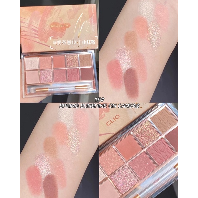 Bảng Mắt Clio số 15 Spring Shushine On Canvas Eye Palette