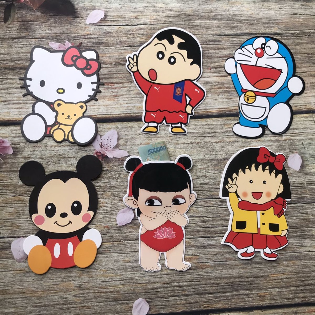 Sét 5 chiếc bao lì xì hình thú cưng siêu hít hót