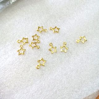 10 mặt sao nhỏ rỗng xi vàng