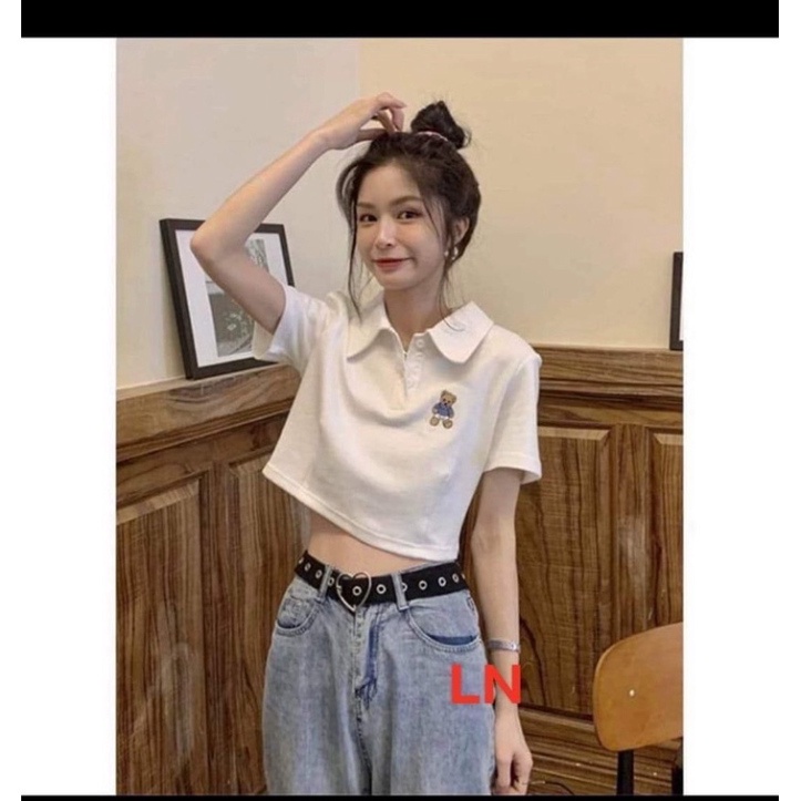 Áo polo crotop gấu nhỏ LN11 0521