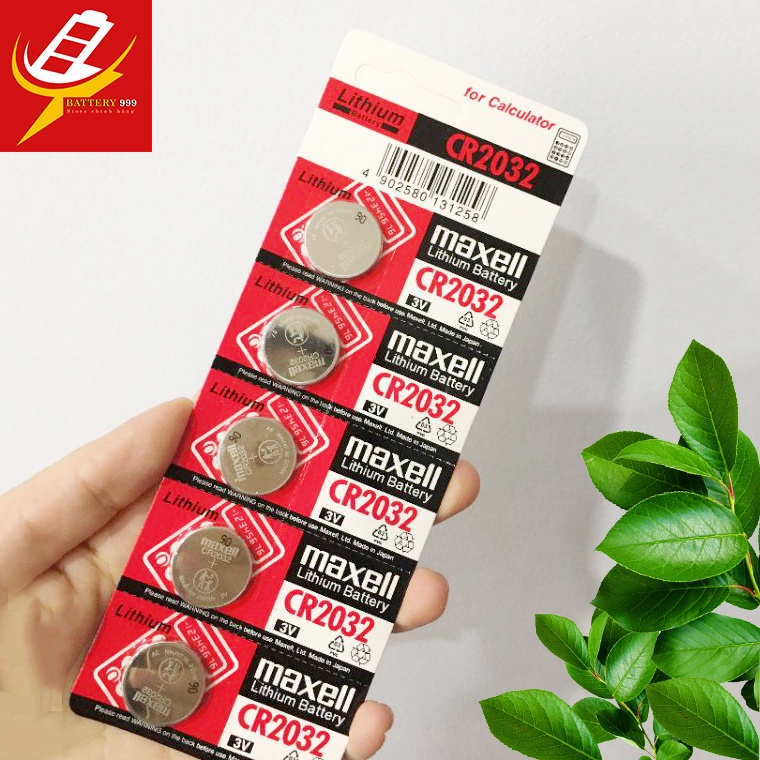 Pin cúc áo CR2032 2032 Maxell chính hãng 3V Lithium (Date mới nhất)