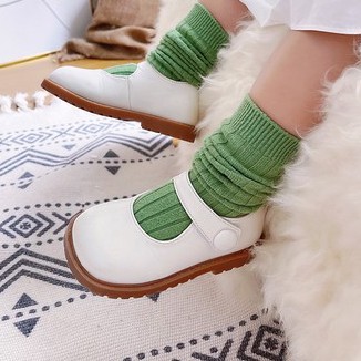 Giày Lười Da Đế Mềm Màu Trơn Phong Cách Hàn Quốc Cho Bé