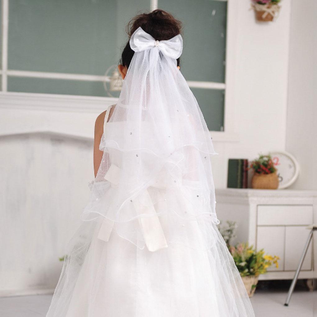 Mạng Che Mặt Vải Lưới Màu Trắng Dành Cho Bé Gái