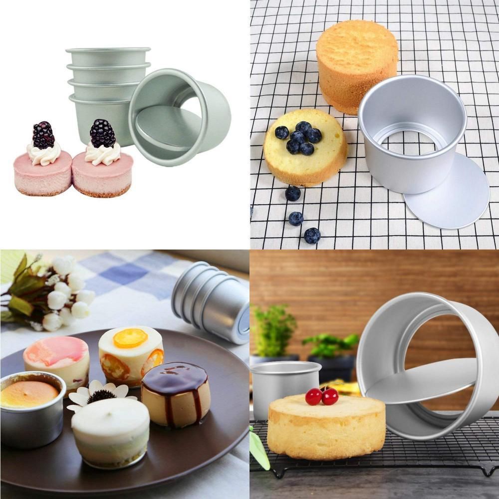 Bộ 3 Khuôn Tròn Bằng Hợp Kim Nhôm Nhiều Màu Chất Lượng Cao