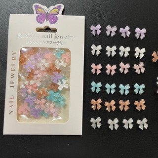 Charm nơ nhún nail đính móng