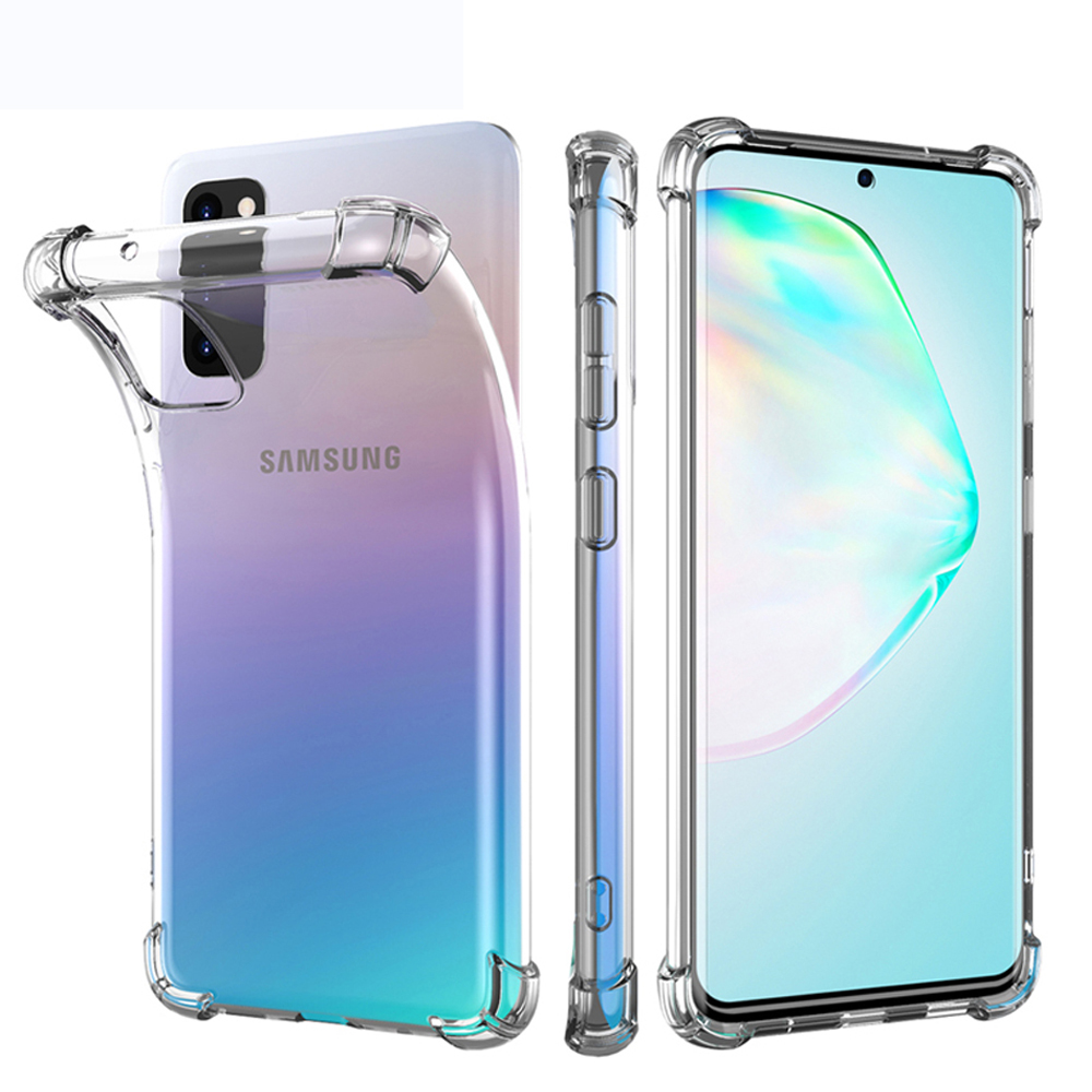 Ốp TPU silicone trong suốt chống sốc cho Samsung Galaxy Note 20 10 10 Lite 9 8 S21 S20 Ultra S20 fe S10 S9 S8 Plus 5G