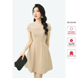 Đầm Xòe Phối Lưới 20AGAIN DEA1077