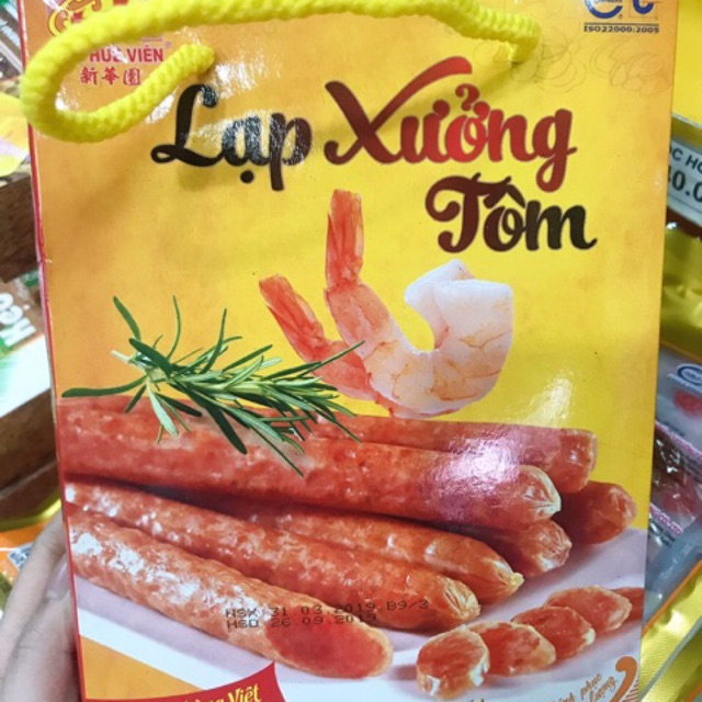 ( Mẫu Mới ) Lạp Xưởng Tôm 500gr