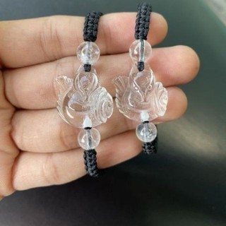 Vòng tay hồ ly t.anh trắng cầu tình duyên, may mắn