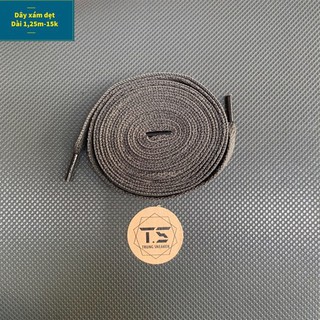 Dây giày xám dẹt