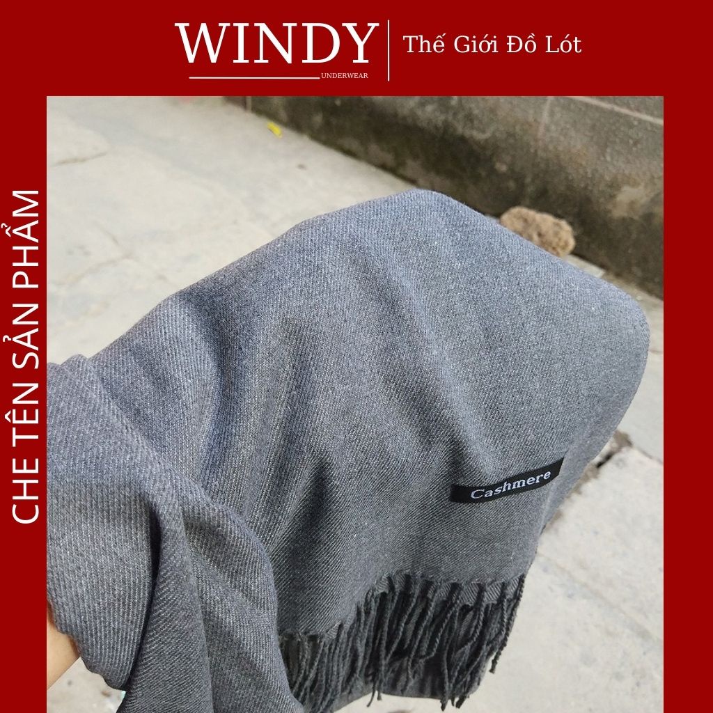 Khăn Len Quàng Cổ Cashmere Hàng Loại 1, Chất Len Dệt Mềm Mịn Giữ Ấm Mùa Đông Cho Nam Nữ Windy Secret