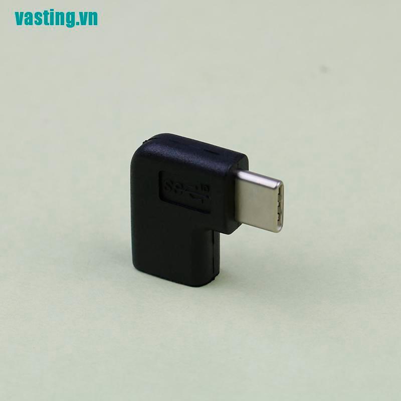 V☆Đầu Chuyển Đổi USB 3.1 Type C Góc 90 Độ Tiện Dụng