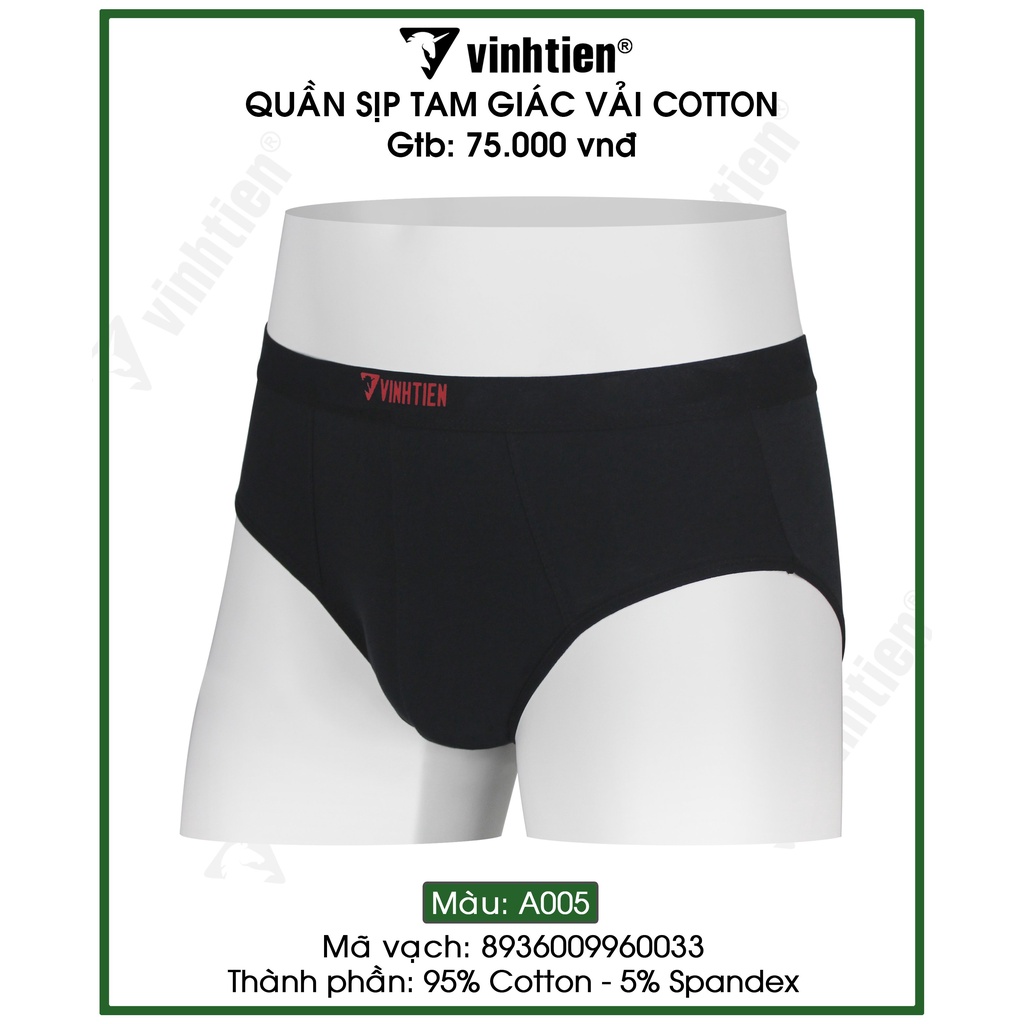 Quần Lót Tam Giác Nam Cotton Vĩnh Tiến 75 - Nhiều Màu