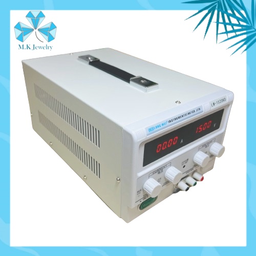 MÁY XI NỮ TRANG 15V-20A  - Máy Cấp Nguồn Chính Hãng 2 Số Lẻ Long Wei LW-1520KD