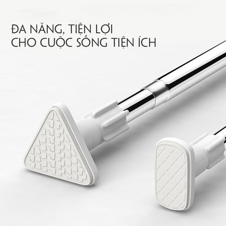 Thanh treo rèm nhà tắm inox cao cấp không cần khoan tường 💥PAULO STORE 💥