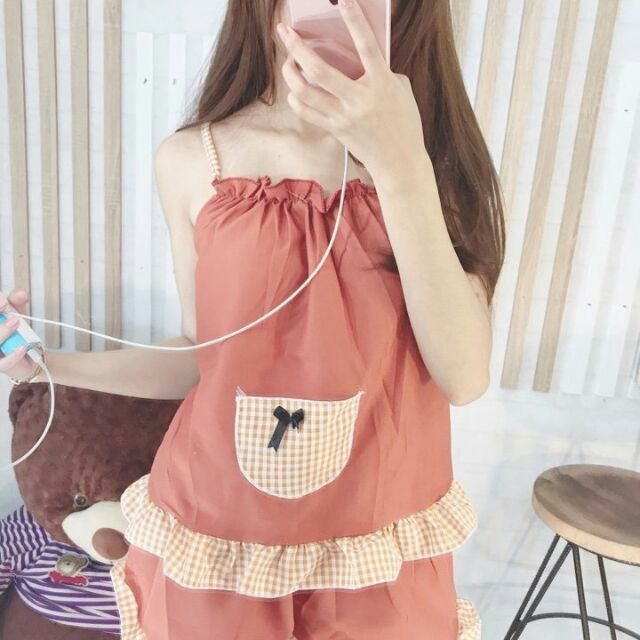 Đồ bộ Kate 2 dây mặc nhà