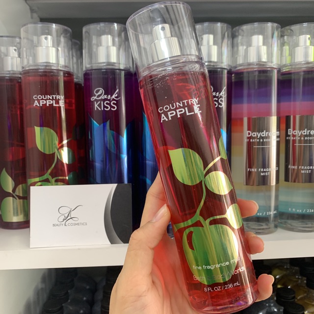 [AUTH] Xịt Thơm Toàn Thân Body Mist Bath & Body Mist - COUNTRY APPLE 236ml