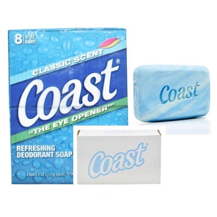 XÀ BÔNG CỤC COAST HÀNG MỸ 113g ( Nguyên Lốc 8 Cục)