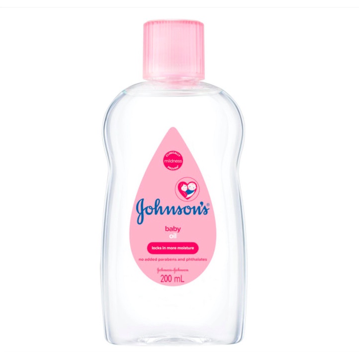 Dầu mát xa dưỡng ẩm Johnson's baby oil pink 200ml