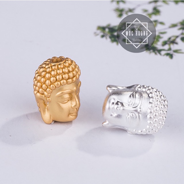 SỈ SIÊU RẺ  Charm bạc mặt phật bạc/ đầu phật bạc hàng đẹp - Bạc chuẩn loại 1, PH412