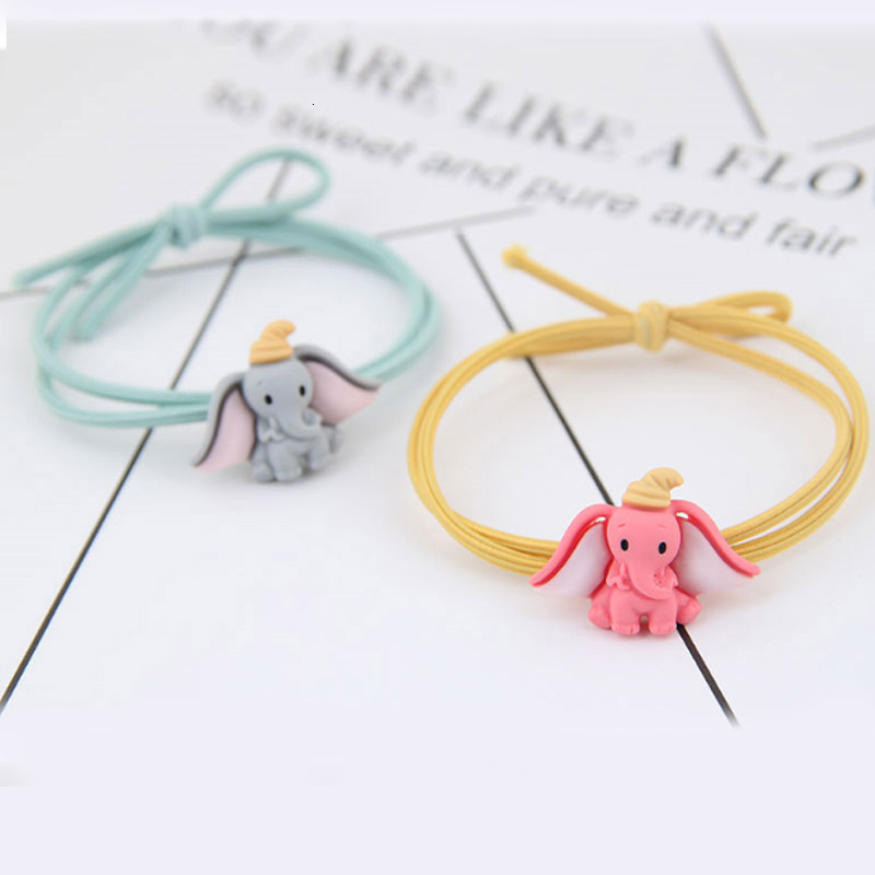 Dây Cột Tóc Co Dãn In Hình Voi Dumbo Jp5