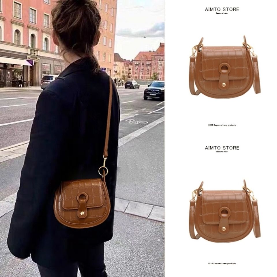 Túi Đeo Chéo Có Khóa Nam Châm Thời Trang Thu Đông 9 Kiểu Cho Nữ