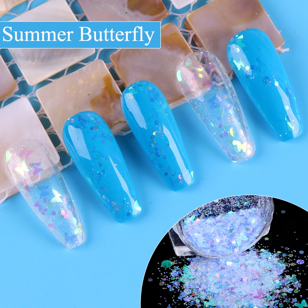 Kim Sa 3D Lấp Lánh Trang Trí Móng Tay Chuyên Dụng