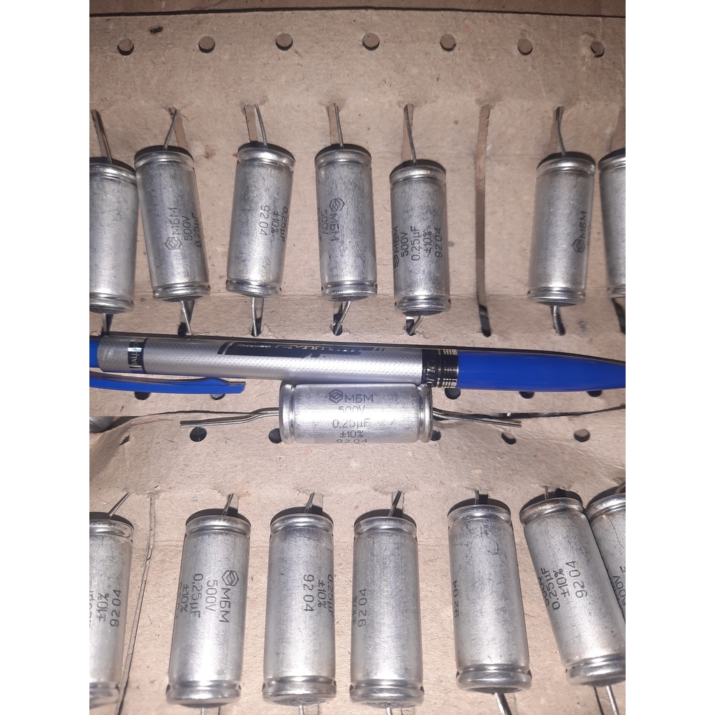 Tụ audio MBM 0.25uf 500v nos sx tại liên xô.