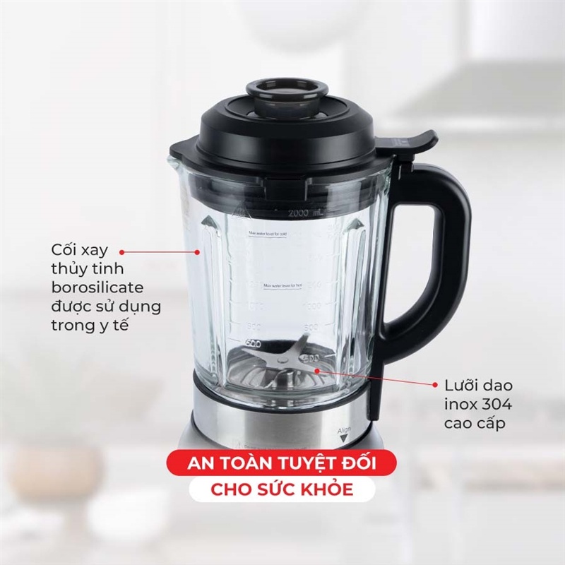 Máy Làm Sữa Hạt đa năng máy sinh tố Elmich CBE-3902 - Hàng Chính Hãng (Bảo Hành Toàn Quốc 2 Năm)