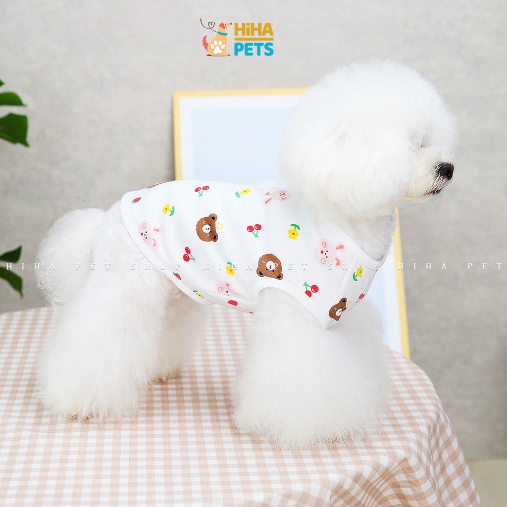 Quần Áo Cho Chó Mèo 4 Chân Mặc Ấm Chất Liệu Thun Cotton Quần Áo Thú Cưng Jump Hình Dễ Thương Hihapet.