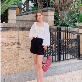 [KÈM QUÀ TẶNG] Áo peplum mắc cáo cổ vuông