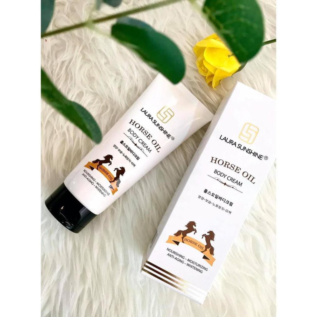 Kem Dưỡng Thể Ban Đêm Dầu Ngựa 200g Horse Oil Body Cream Laura Sunshine Nhật Kim Anh | BigBuy360 - bigbuy360.vn