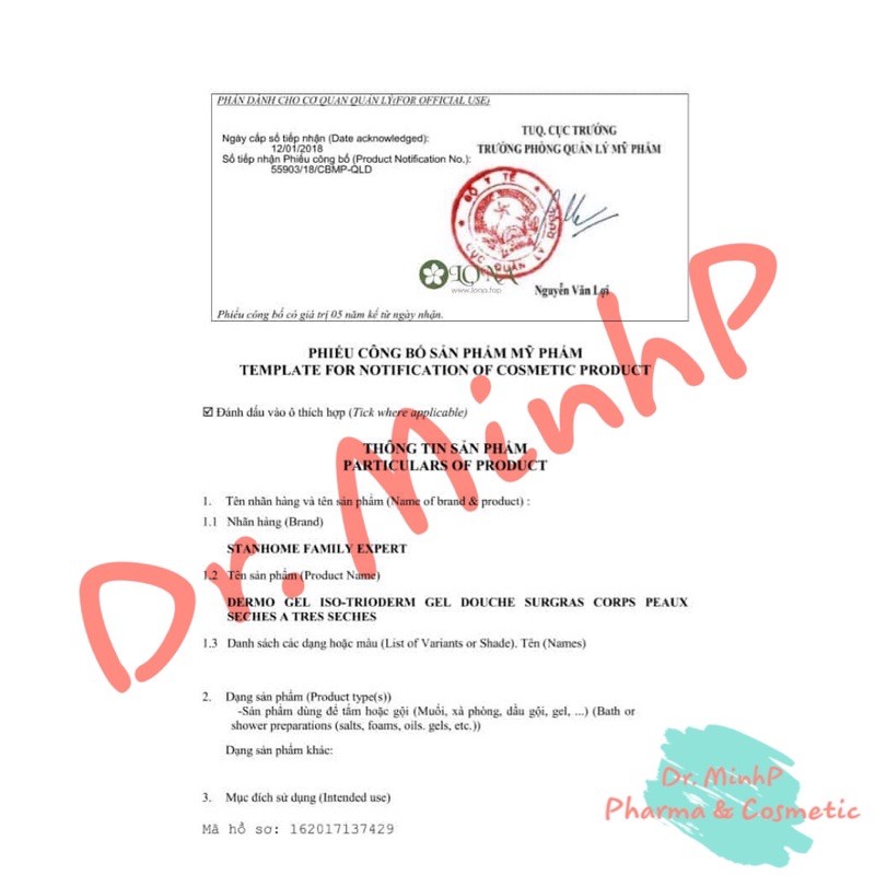 Sữa tắm không xà phòng cho da khô va da nhạy cảm Stanhome Dermo Gel 250ml | BigBuy360 - bigbuy360.vn