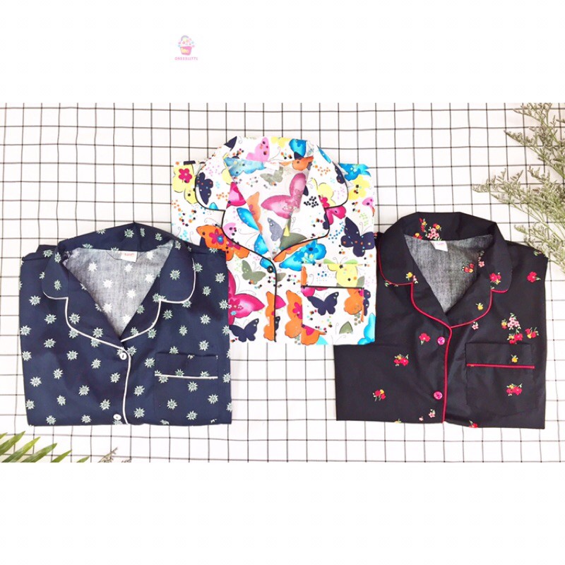 ĐỒ BỘ NGỦ MẶC NHÀ KIỂU PYJAMA NGẮN