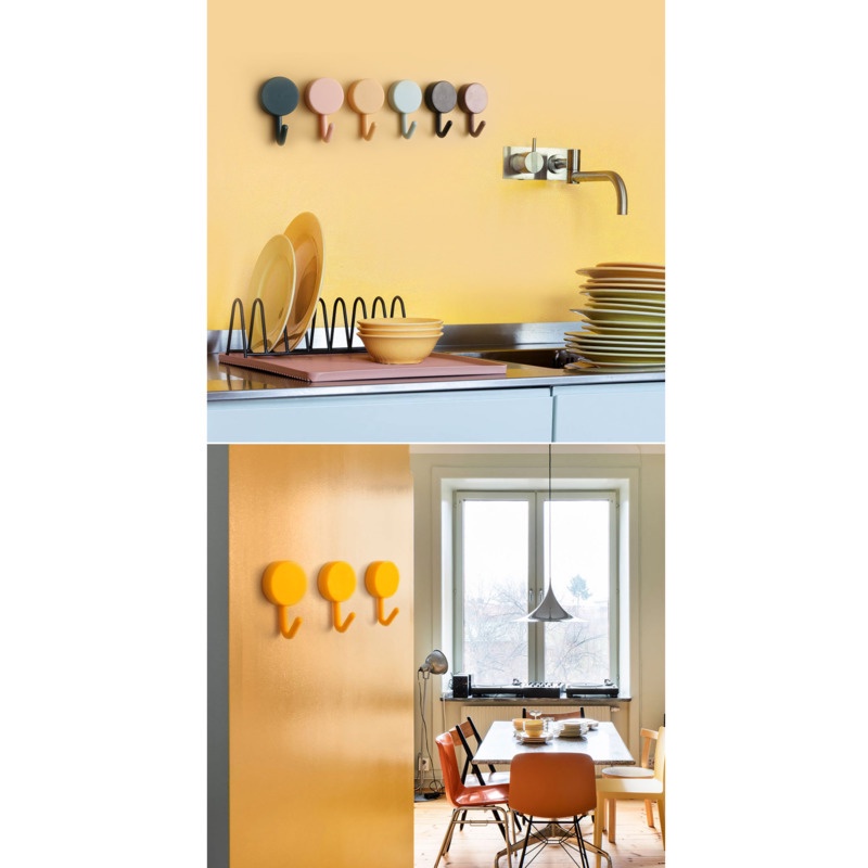 Set 10 Móc Treo Đồ Dán Tường Có Giác Hút Phong Cách Bắc Âu Dễ Thương