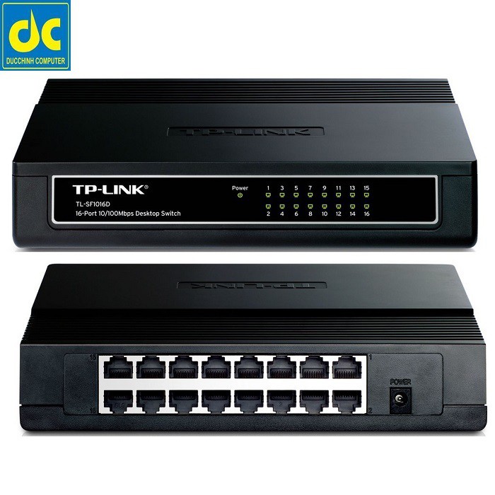 Bộ chia mạng Switch TP-Link TL-SF1016D (16Port 10/100Mbps - Vỏ nhựa)