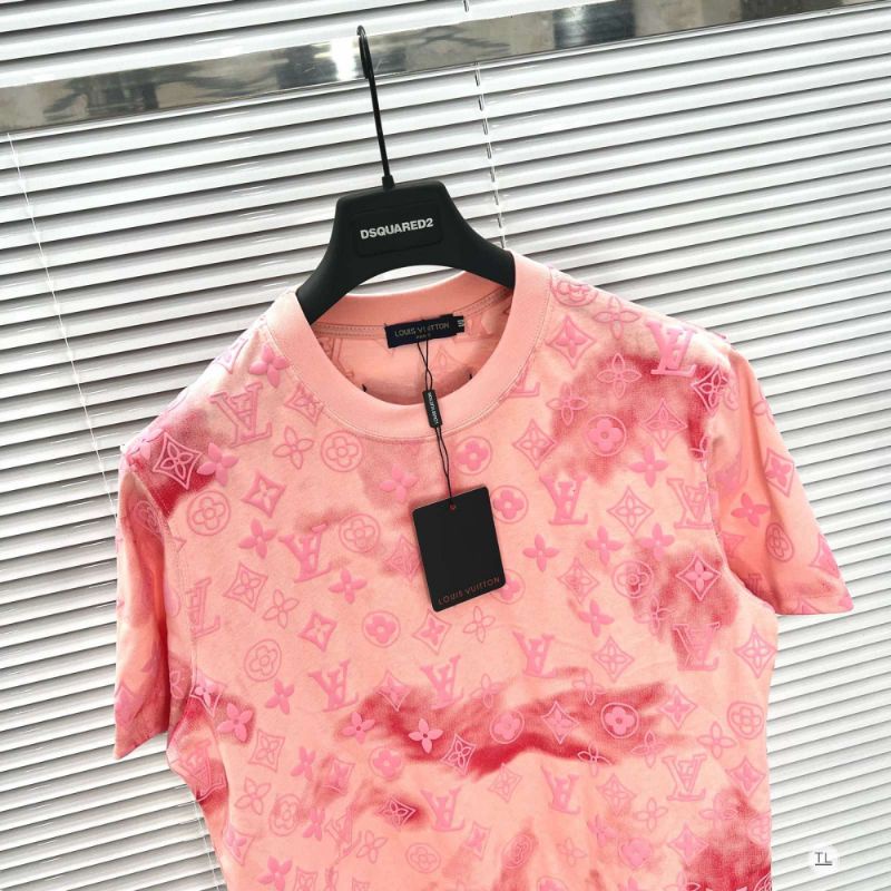 Áo Thun Loang Lv Chất Cotton Mát Mẻ Nam Nữ - Áo Phông Lv Dáng Rộng Nam Nữ