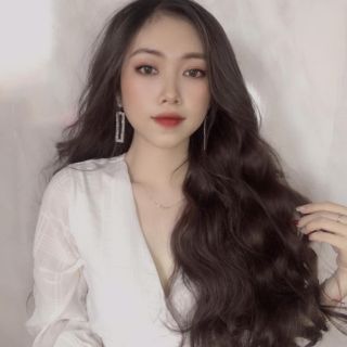 Tóc giả kẹp u xoăn dài cao cấp