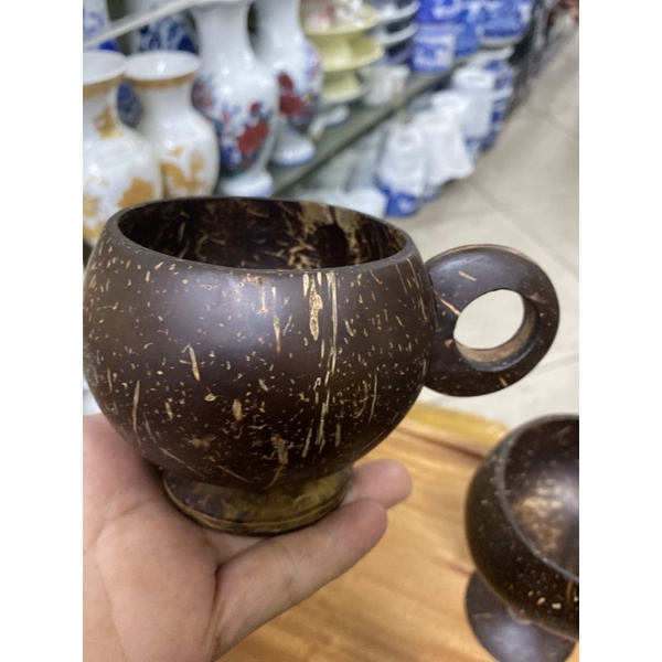 Ly bằng gỗ dừa