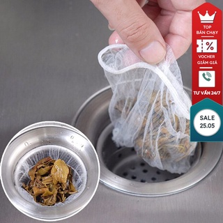 Bộ 100 túi lọc rác thông minh bồn rửa , chặn rác bồn rửa