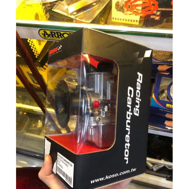 Bình xăng con nắp chao KOSO cho xe máy độ đủ size họng