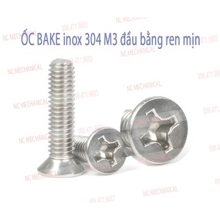 GIAO NHANH - SET 5-10 con ỐC PAKE ĐẦU BẰNG M3 INOX 304