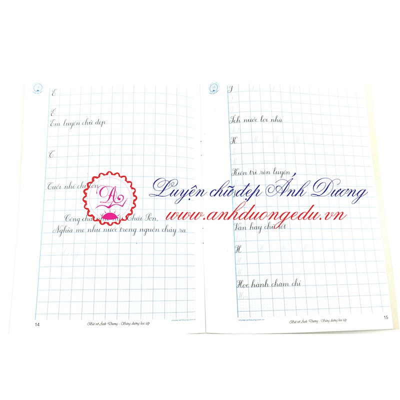 Bộ luyện chữ Ánh Dương mẫu đứng/hoa/ nghiêng