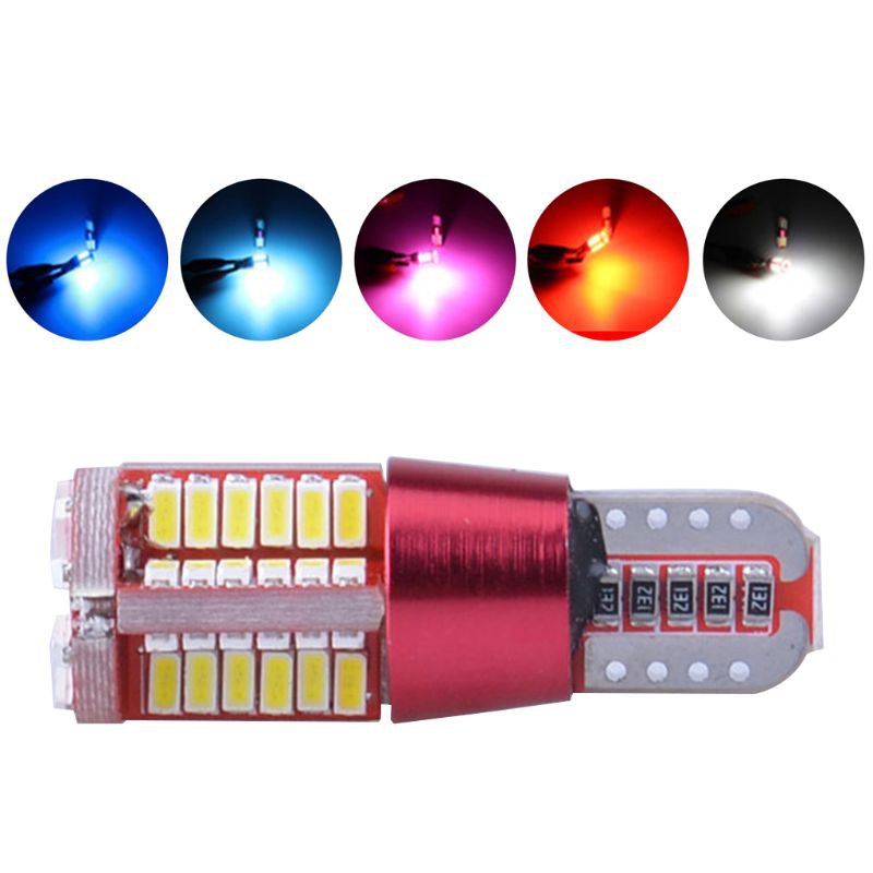 Set 2 Đèn Led T10 168 192 W5W 57smd 3014 Chuyên Dụng Cho Xe Hơi