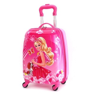 \ size 18/ valy kéo công chúa barbie hồng xinh đẹp cho bé gái