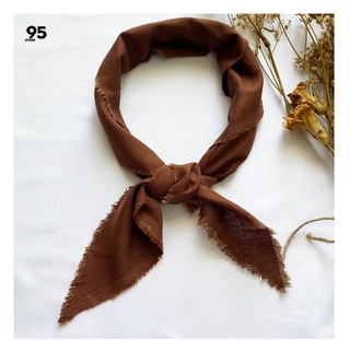 Khăn turban, bandana nâu đậm linen