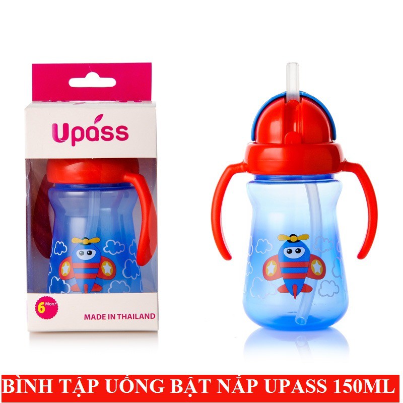 [Mã 267FMCGSALE giảm 8% đơn 500K] Bình tập uống Upass 150ml (0080)