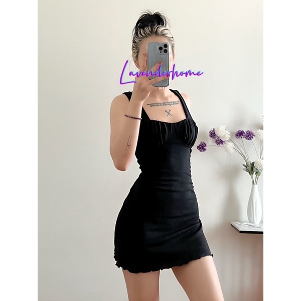 Đầm body nhún ngực cá tính ( Hình tự chụp) NN